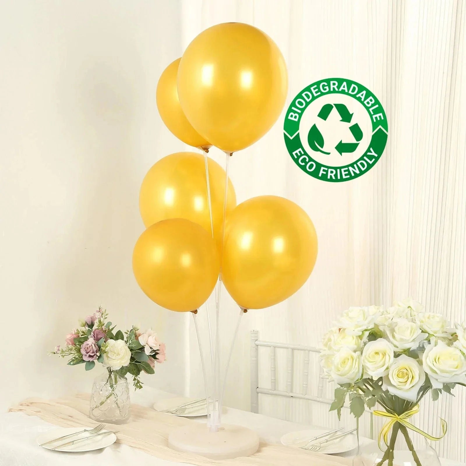 50 Round 12 in Biodegradable Party Balloons