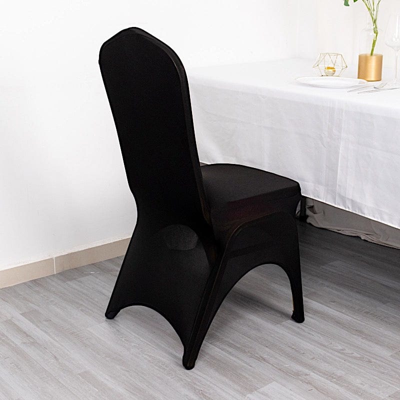 Fitted Spandex 3-Way Open Arch Stretchable Banquet Chair Cover