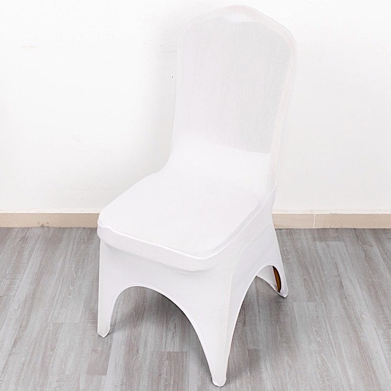 Fitted Spandex 3-Way Open Arch Stretchable Banquet Chair Cover