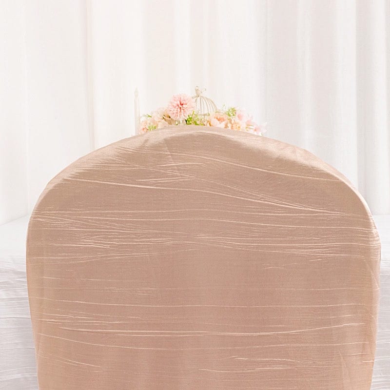 Crushed Crinkle Taffeta Banquet Chair Cover