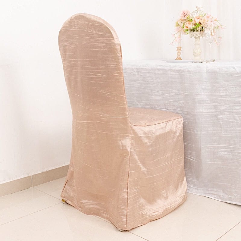 Crushed Crinkle Taffeta Banquet Chair Cover