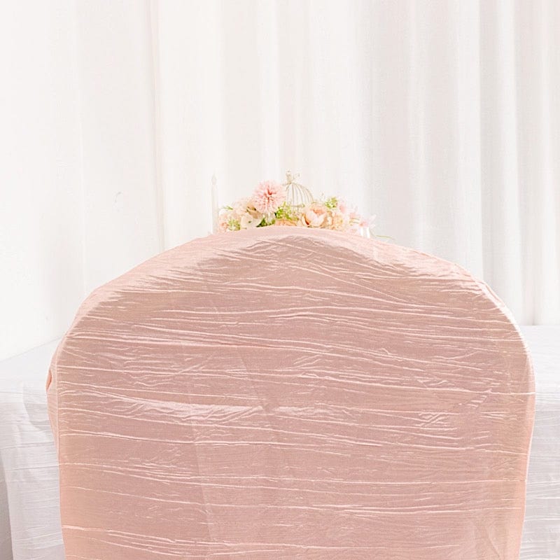 Crushed Crinkle Taffeta Banquet Chair Cover