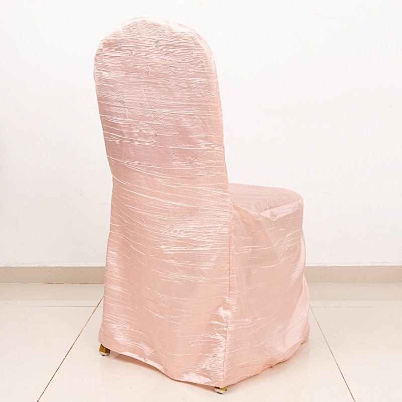 Crushed Crinkle Taffeta Banquet Chair Cover