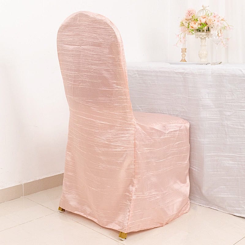 Crushed Crinkle Taffeta Banquet Chair Cover