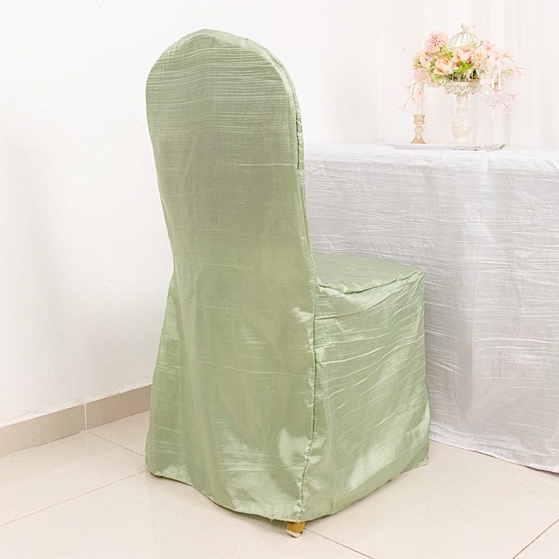 Crushed Crinkle Taffeta Banquet Chair Cover