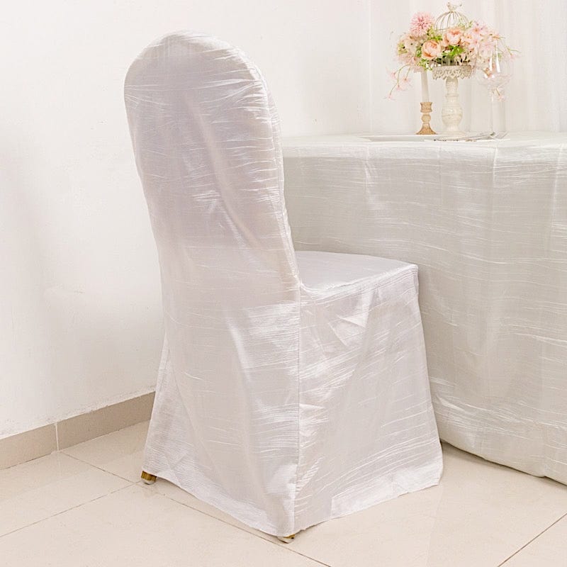 Crushed Crinkle Taffeta Banquet Chair Cover