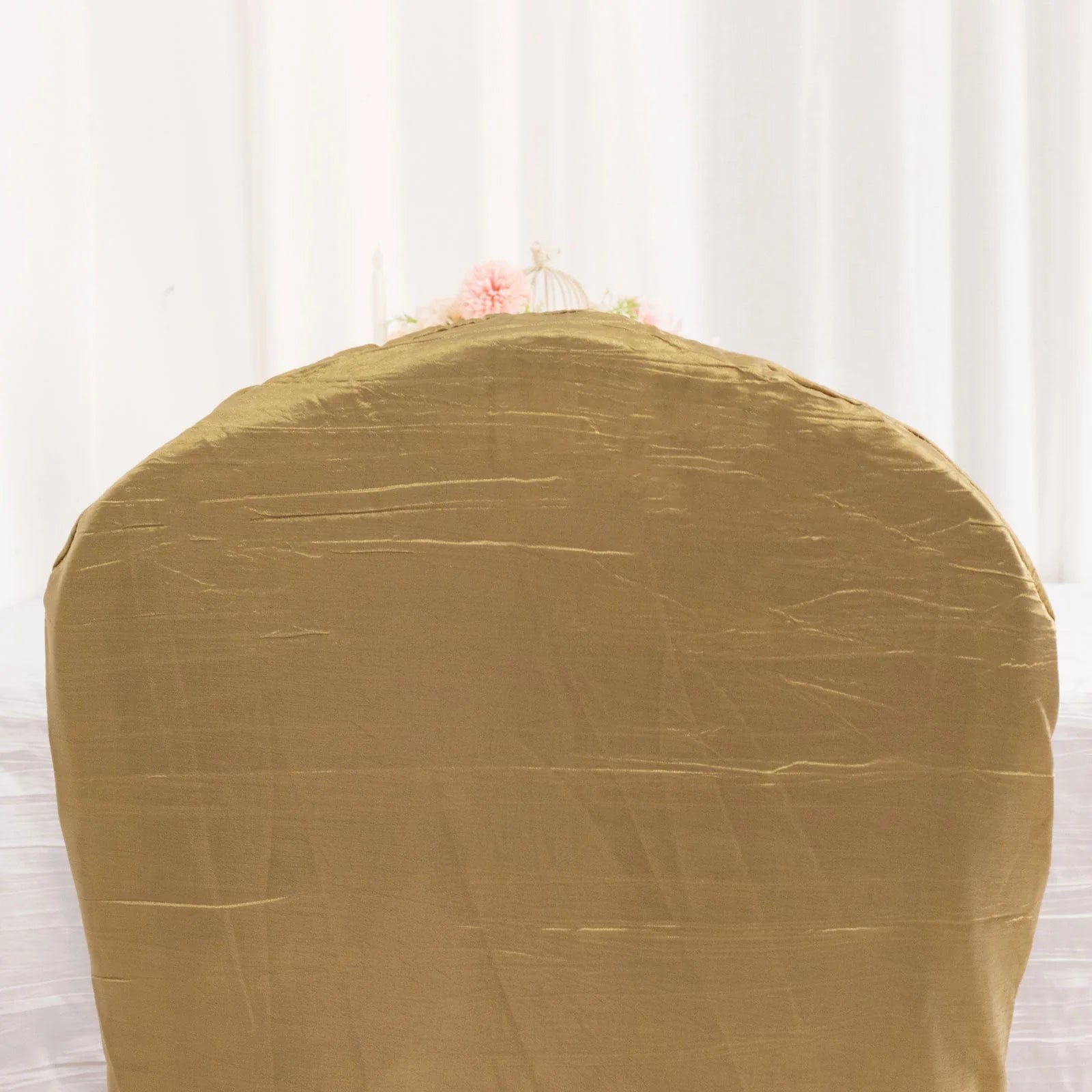 Crushed Crinkle Taffeta Banquet Chair Cover