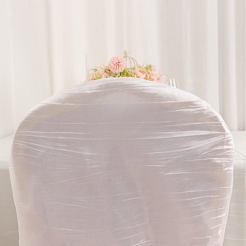 Crushed Crinkle Taffeta Banquet Chair Cover