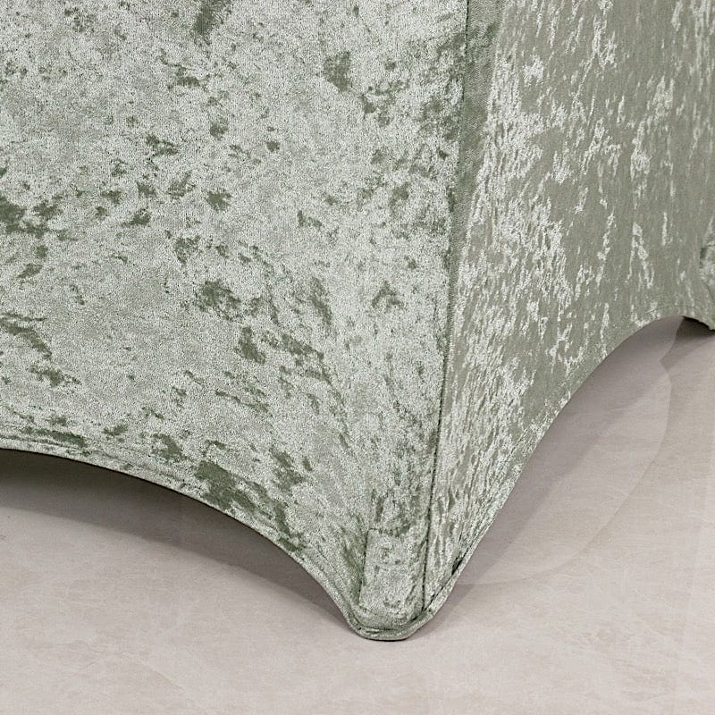Fitted Spandex Crushed Velvet Stretchable Banquet Chair Cover