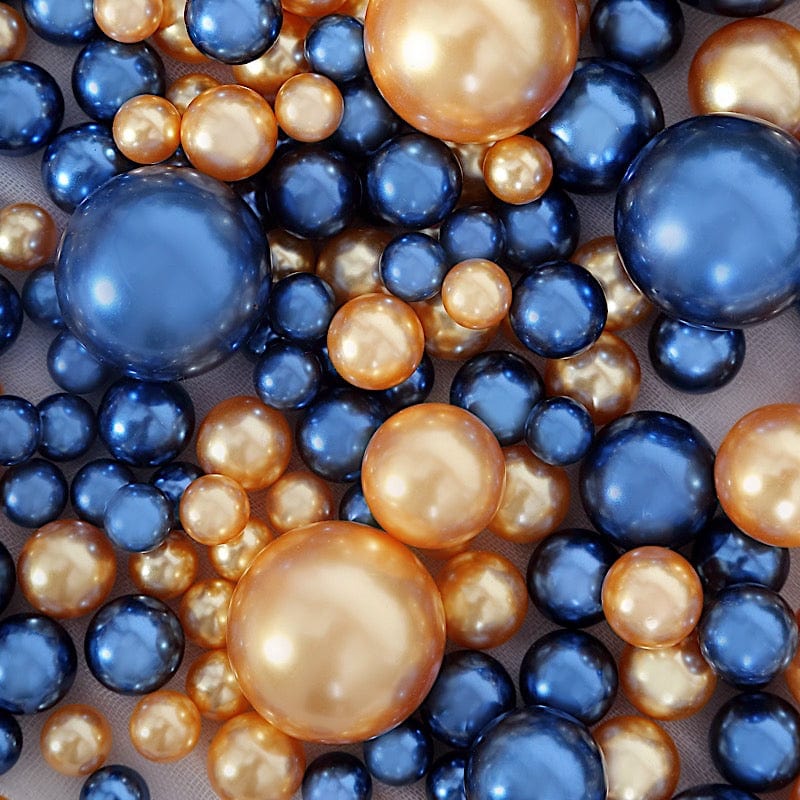 Feildoo Art Faux Pearl Beads, Lake Blue 6mm ABS Round Pearl Beads