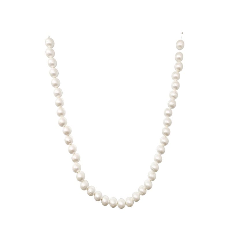 White 7.5 feet Foam Garland with Pearls