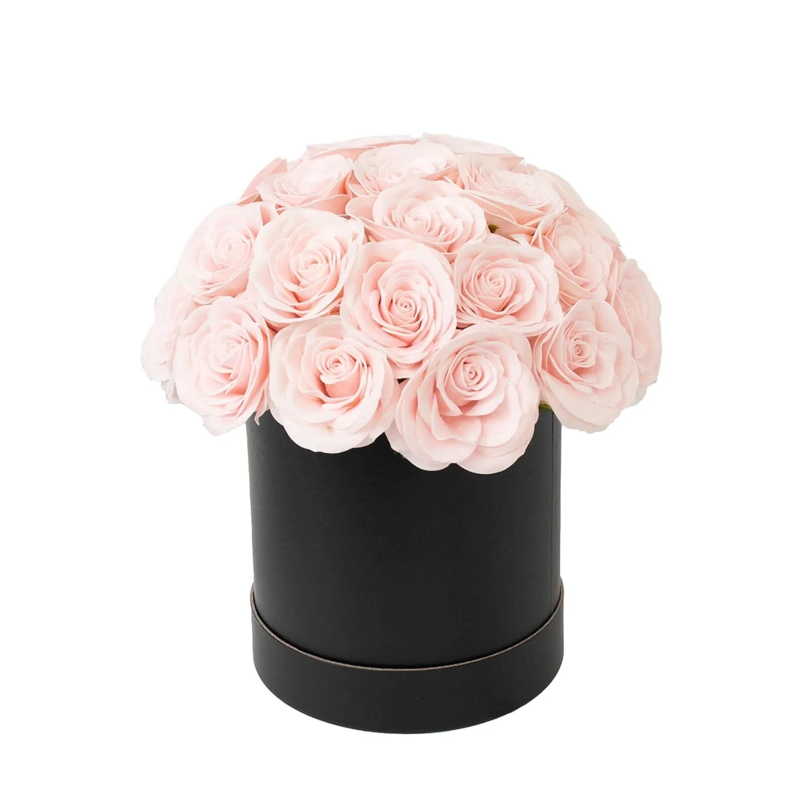 10 in Prearranged Soap Rose Centerpiece Arrangement with Black Round Gift Box