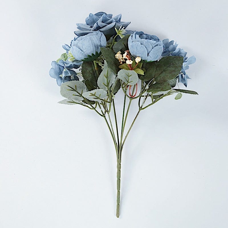 2 Bouquets 12 in Assorted Artificial Flowers Silk Floral Bushes
