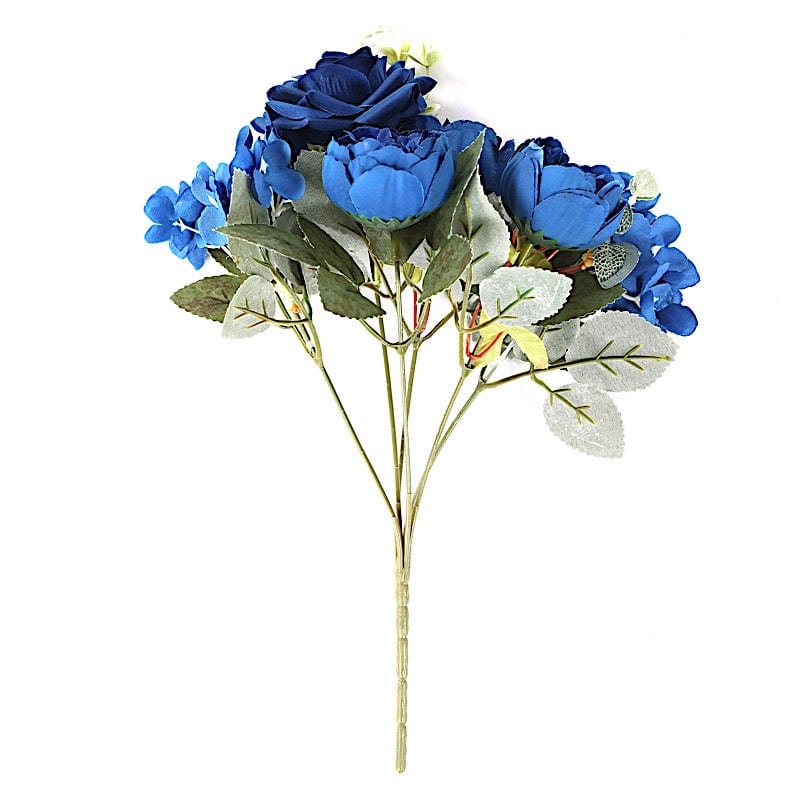 2 Bouquets 12 in Assorted Artificial Flowers Silk Floral Bushes