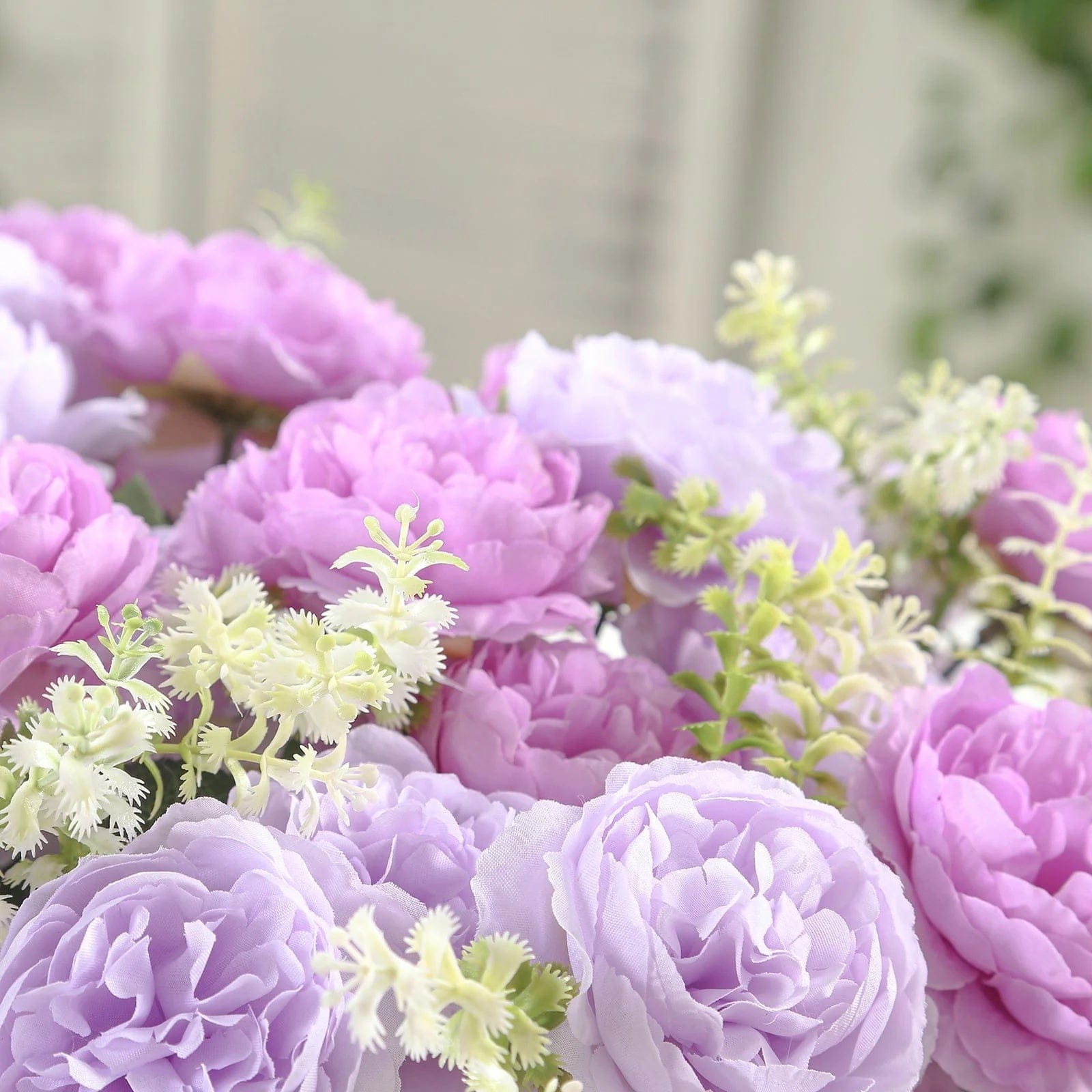 2 Bouquets 14 in Artificial Peony Flowers Silk Floral Bushes