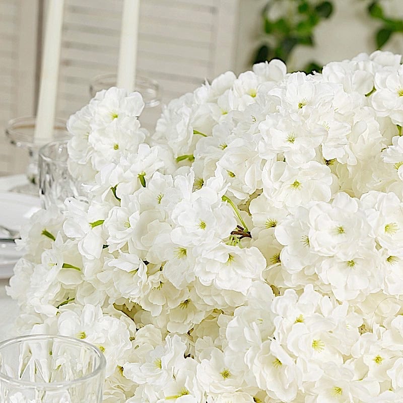 20 in Pre-Arranged Silk Cherry Blossom Artificial Flower Ball Bouquet