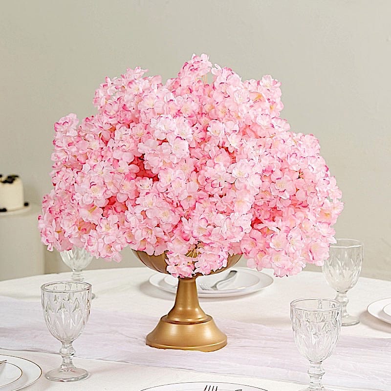 20 in Pre-Arranged Silk Cherry Blossom Artificial Flower Ball Bouquet