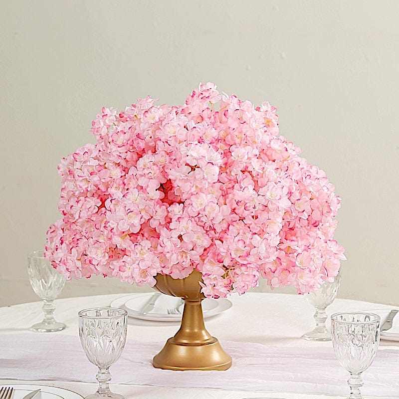 20 in Pre-Arranged Silk Cherry Blossom Artificial Flower Ball Bouquet