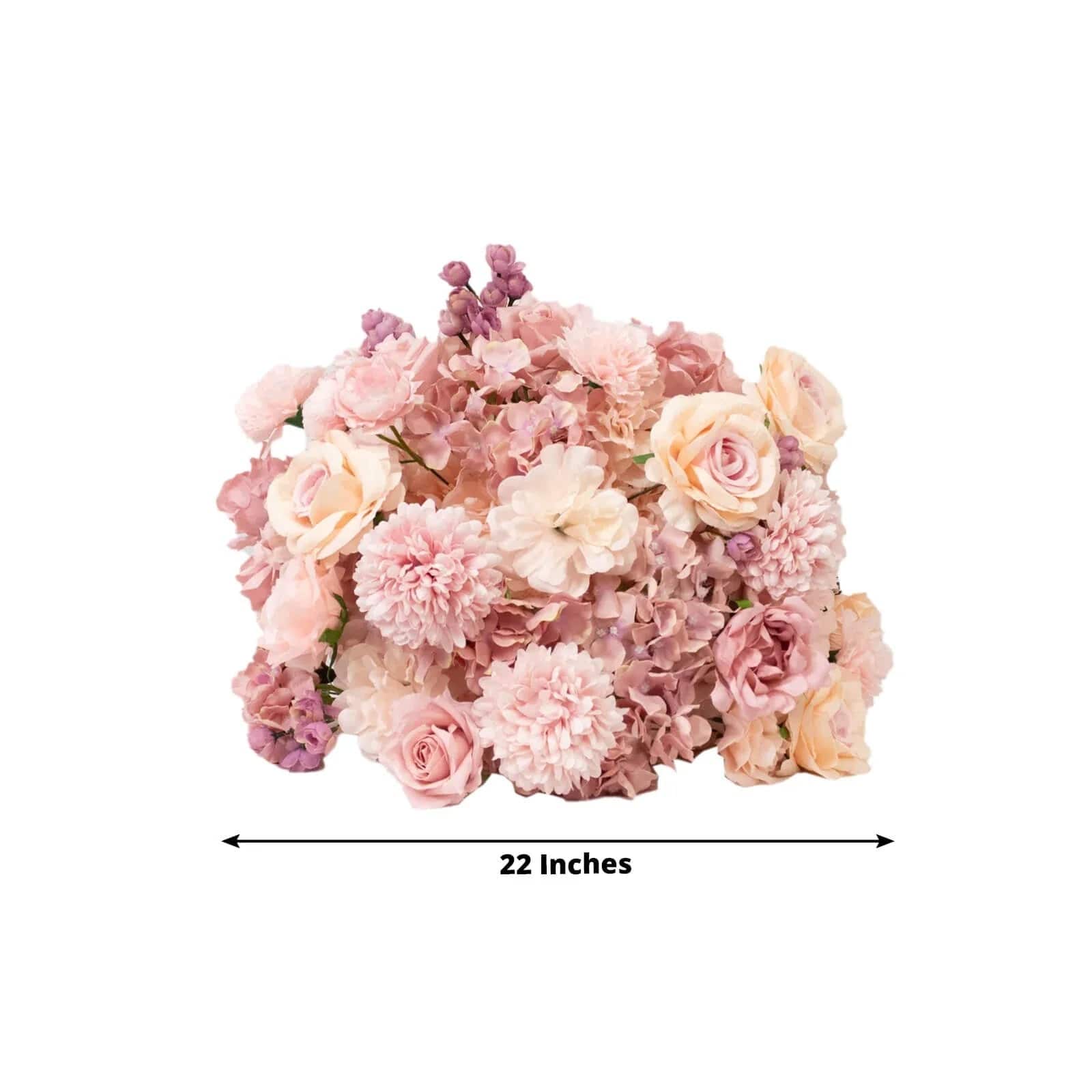 22 in Silk Roses Chrysanthemum Hydrangea Artificial Flower Ball Bouquet