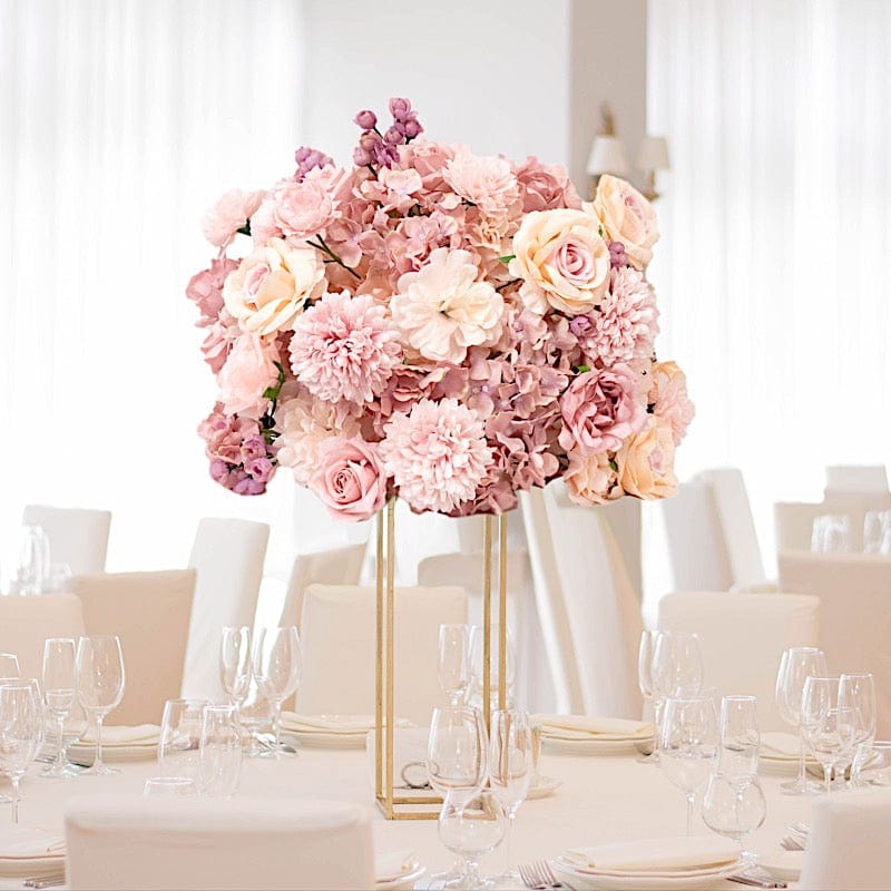 22 in Silk Roses Chrysanthemum Hydrangea Artificial Flower Ball Bouquet