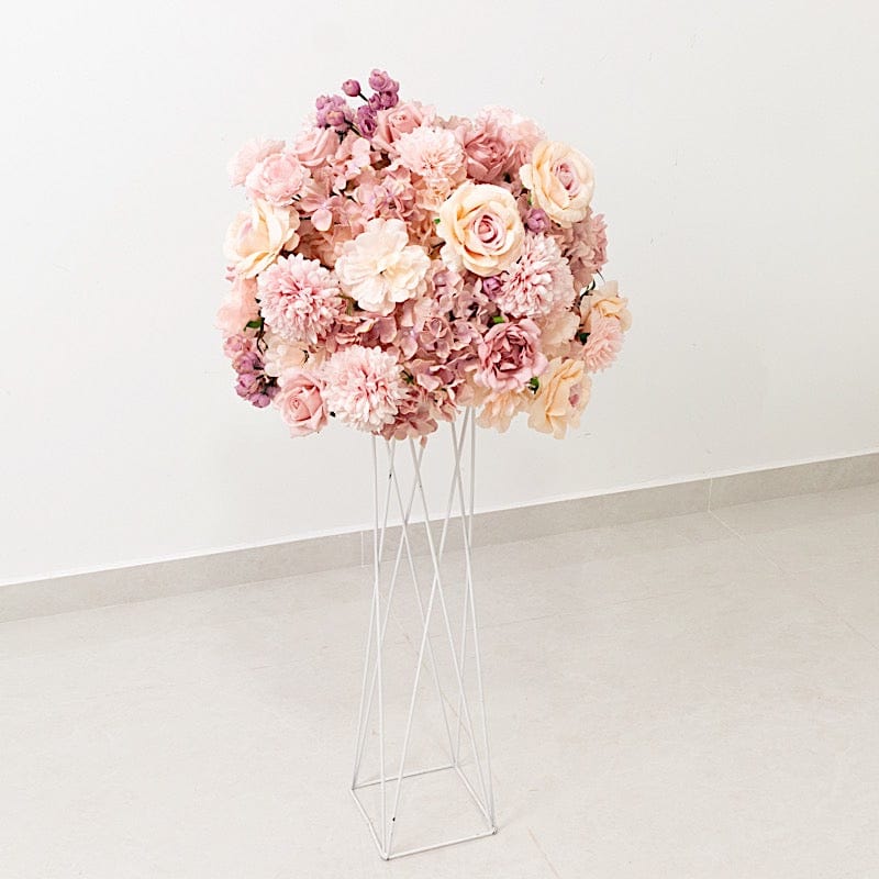 22 in Silk Roses Chrysanthemum Hydrangea Artificial Flower Ball Bouquet