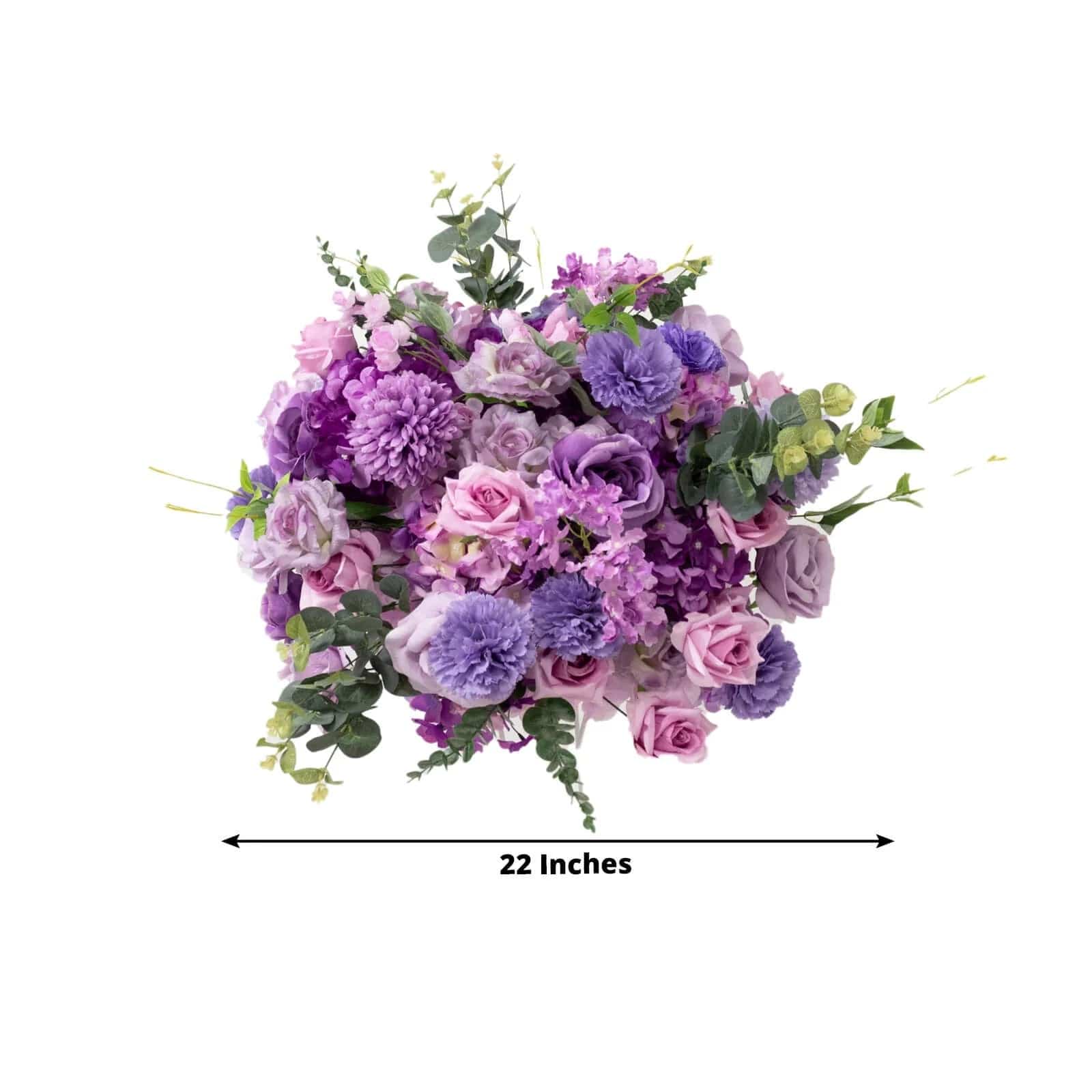 22 in Silk Roses Chrysanthemum Hydrangea Artificial Flower Ball Bouquet