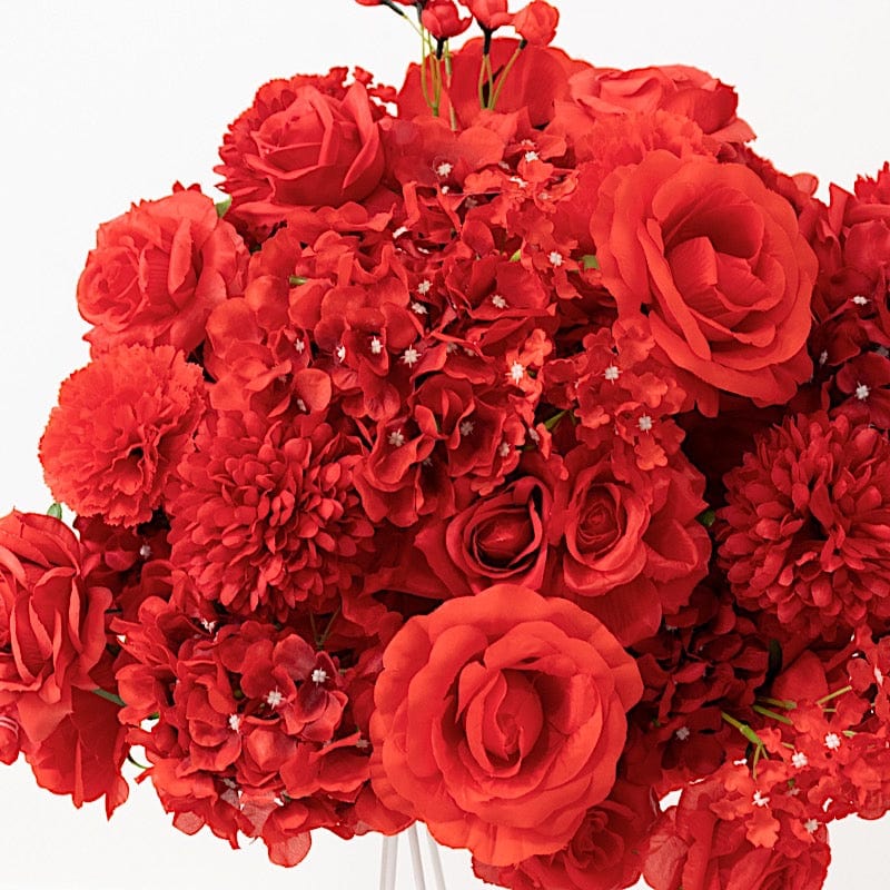 22 in Silk Roses Chrysanthemum Hydrangea Artificial Flower Ball Bouquet