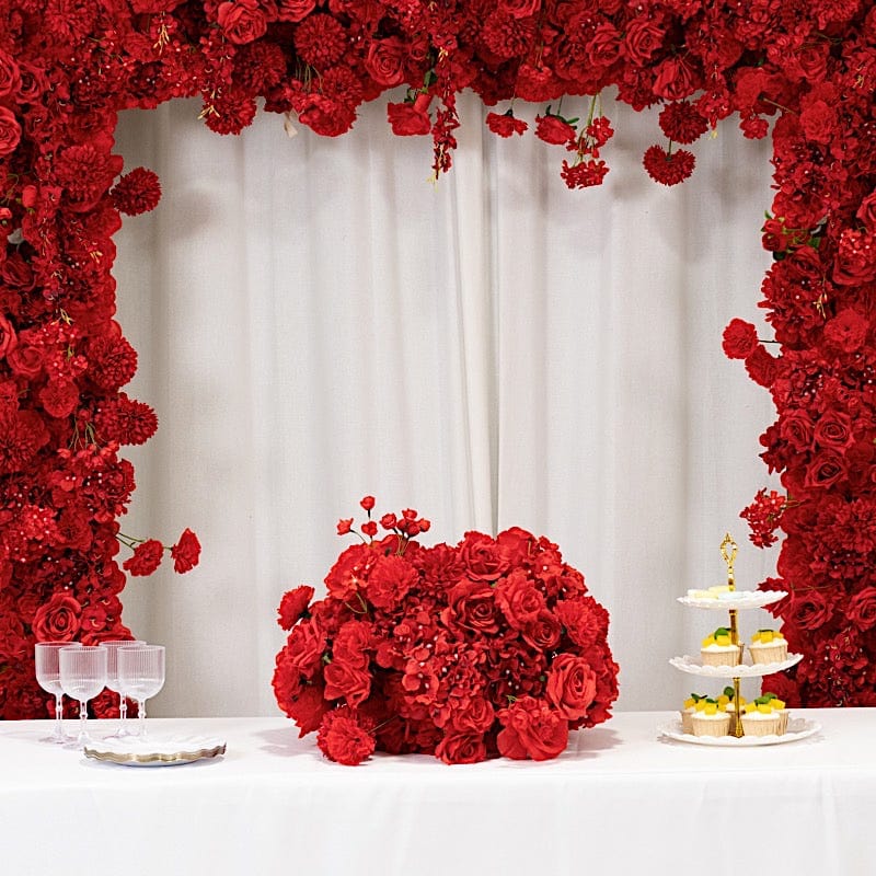 22 in Silk Roses Chrysanthemum Hydrangea Artificial Flower Ball Bouquet