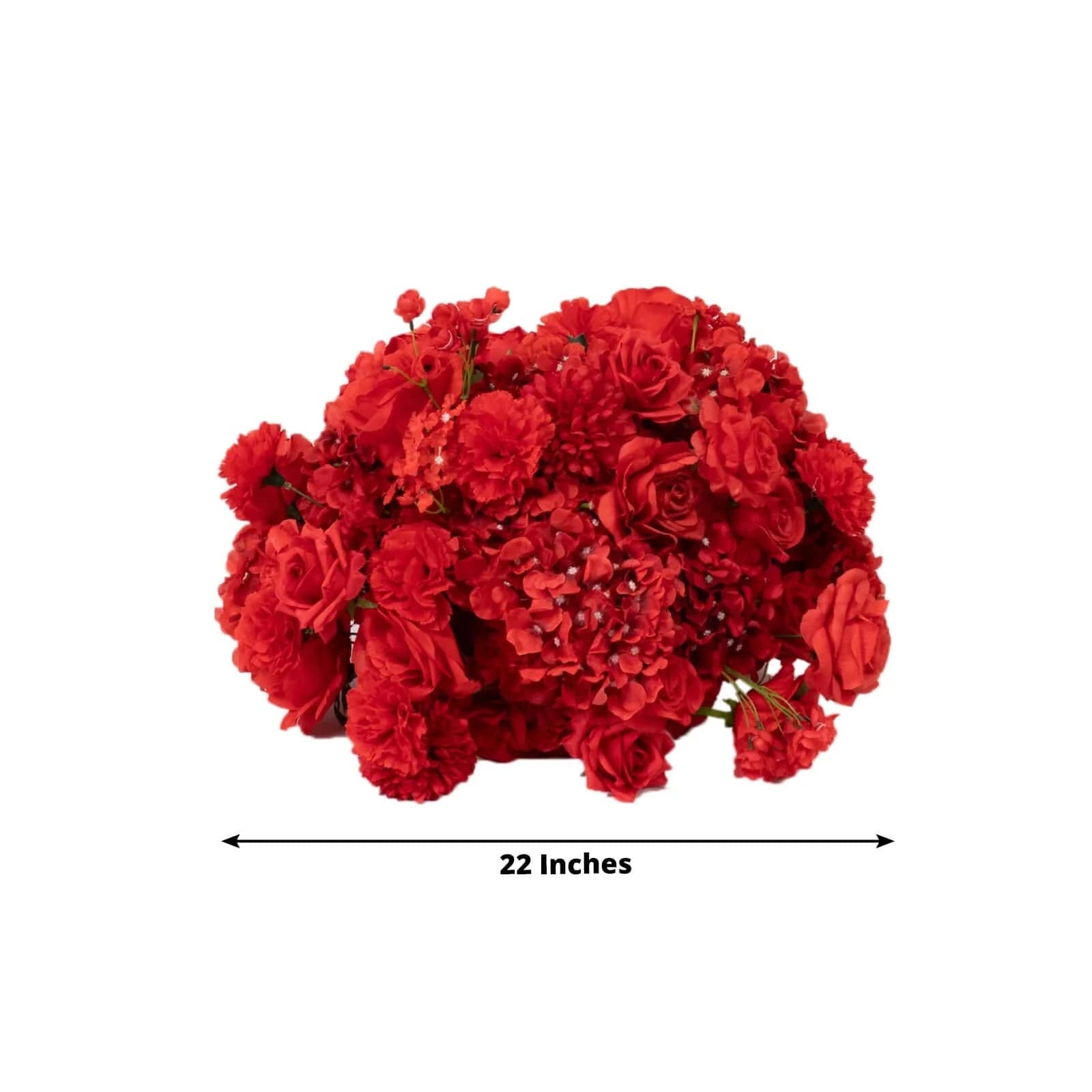 22 in Silk Roses Chrysanthemum Hydrangea Artificial Flower Ball Bouquet