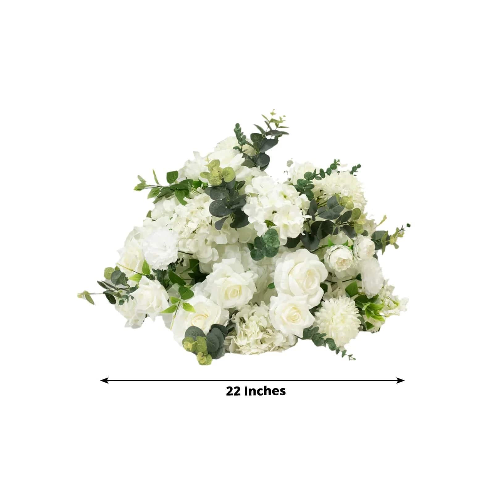 22 in Silk Roses Chrysanthemum Hydrangea Artificial Flower Ball Bouquet