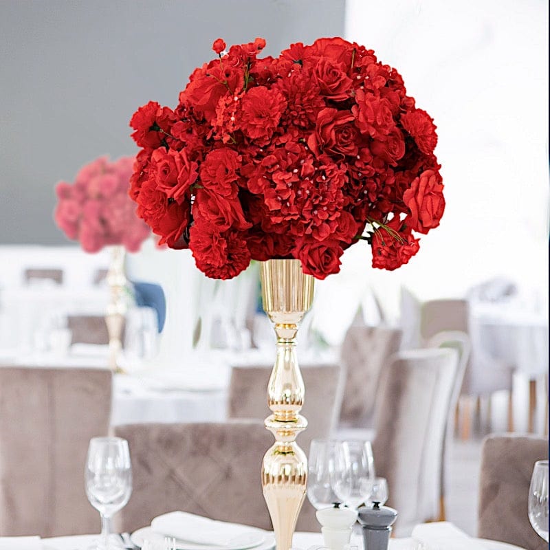 22 in Silk Roses Chrysanthemum Hydrangea Artificial Flower Ball Bouquet