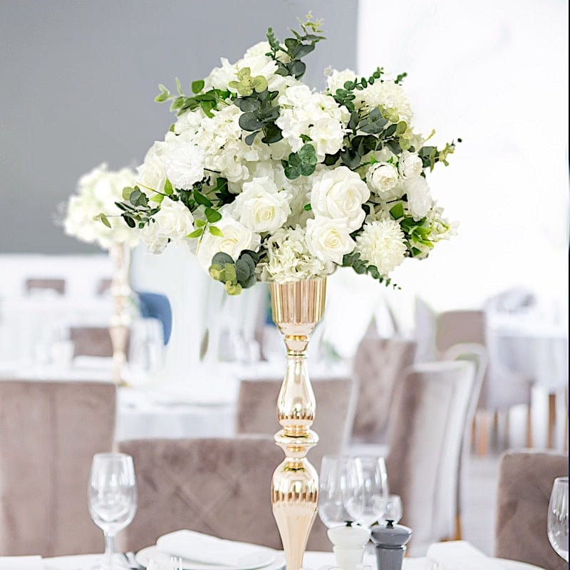22 in Silk Roses Chrysanthemum Hydrangea Artificial Flower Ball Bouquet