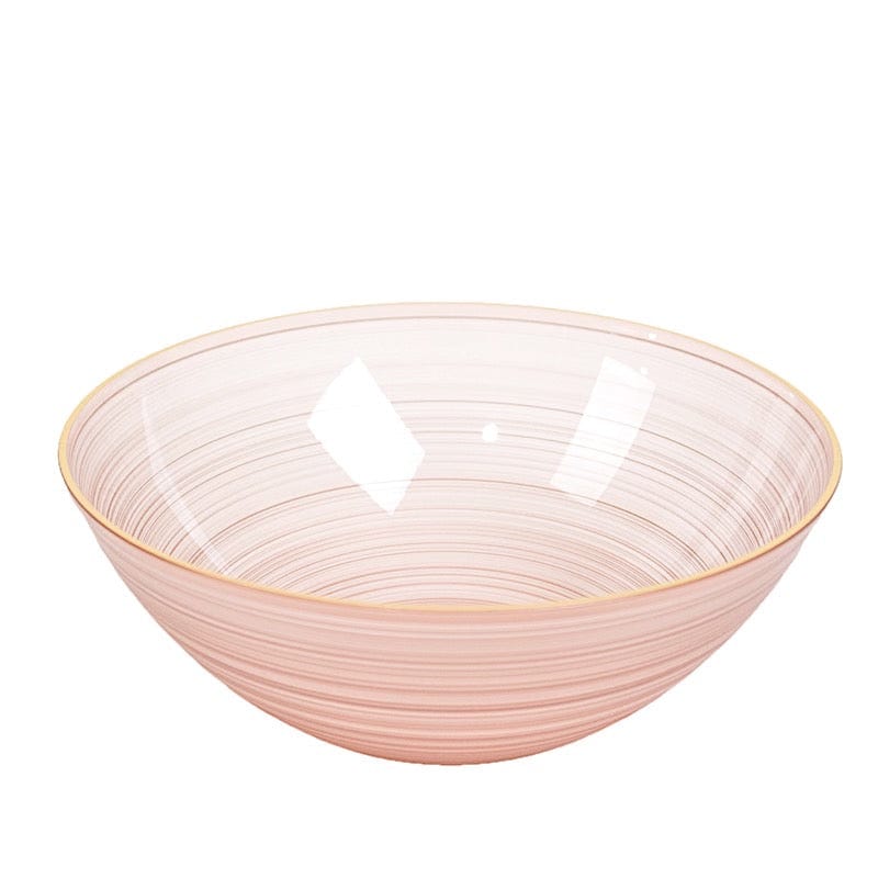 20 pcs 16 oz Plastic Bowls with Gold Rim