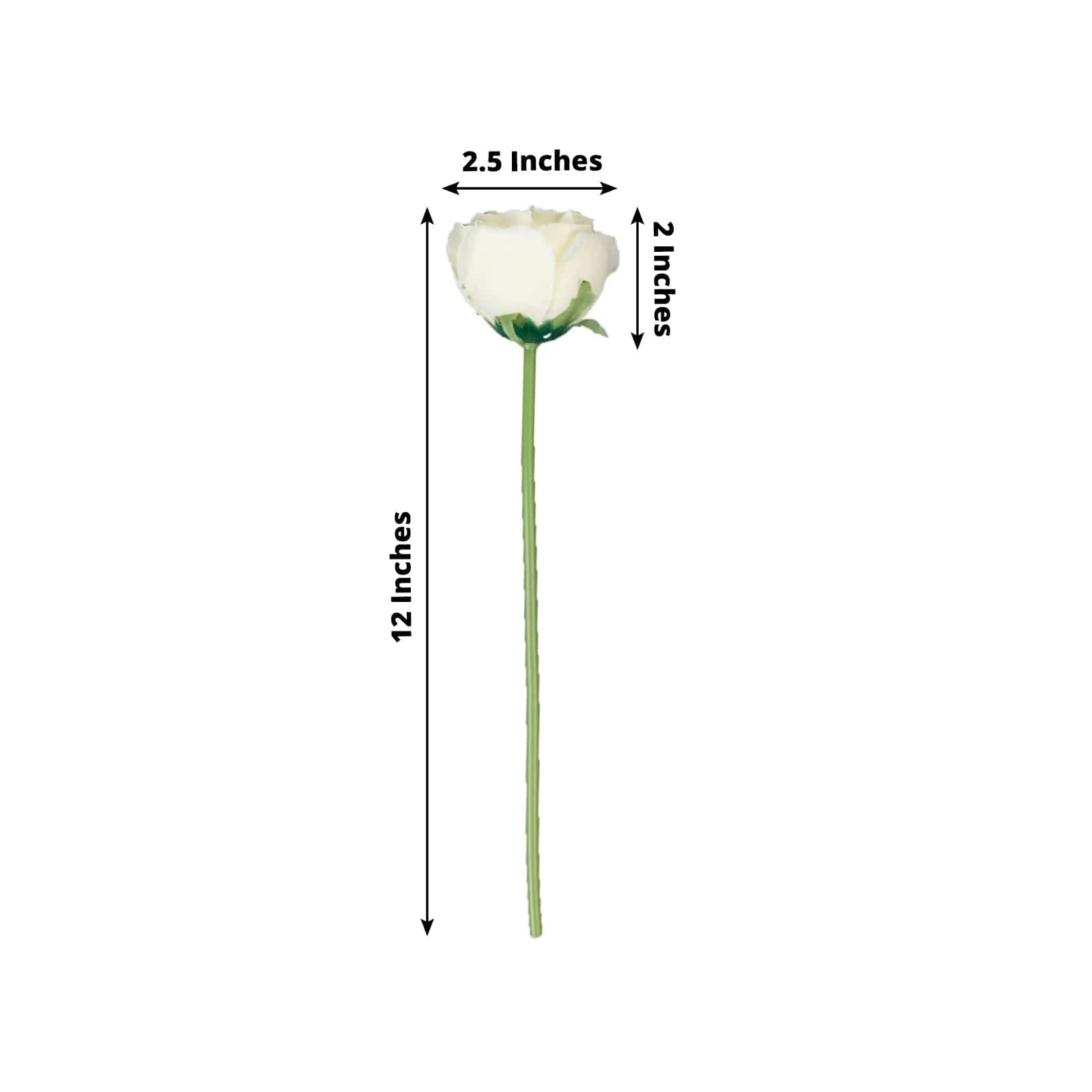 10 Pcs 12 in Realistic Artificial Flowers Silk Roses for Arrangements and Bouquets