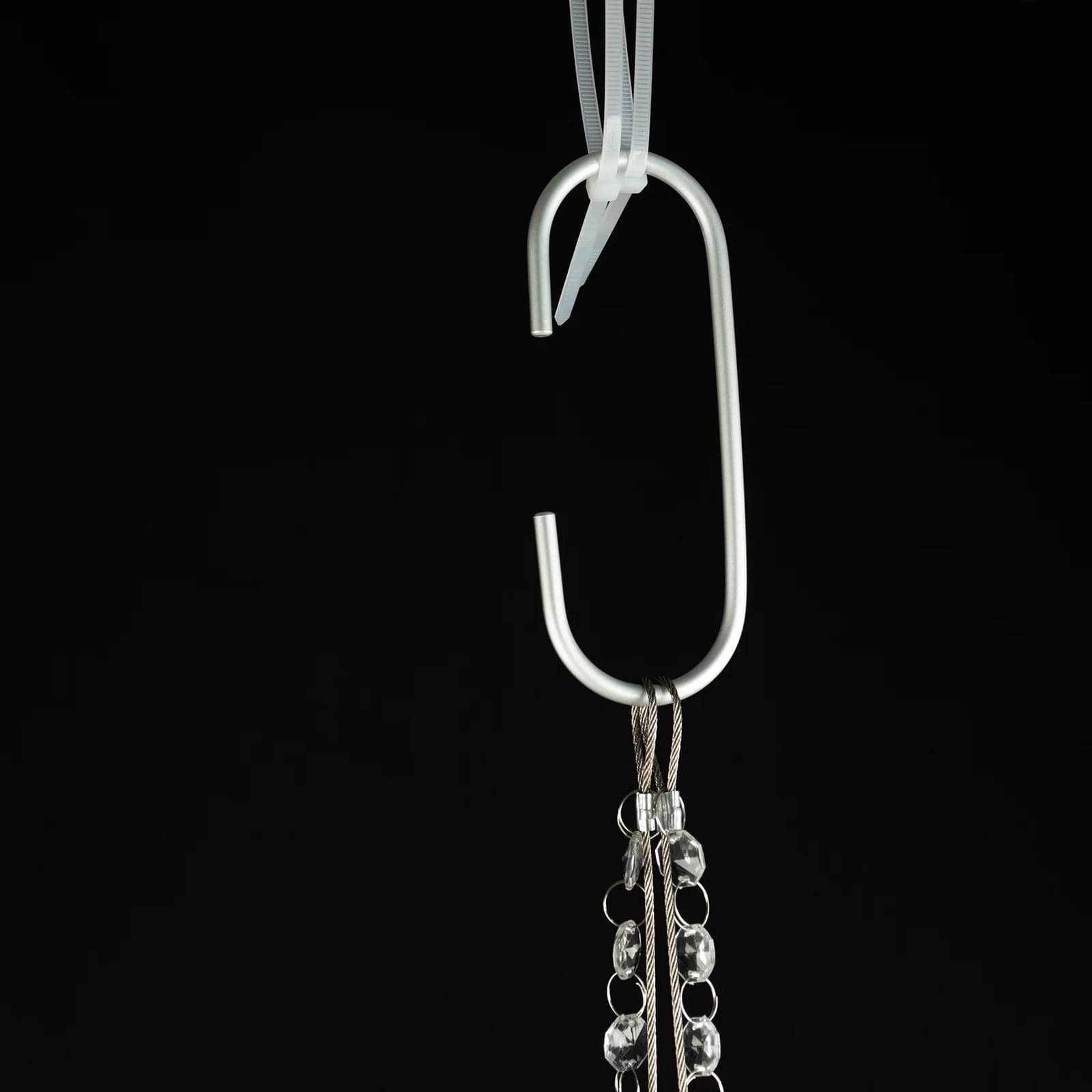 25 in Round Acrylic Hanging Crystal Chandelier Cake Stand