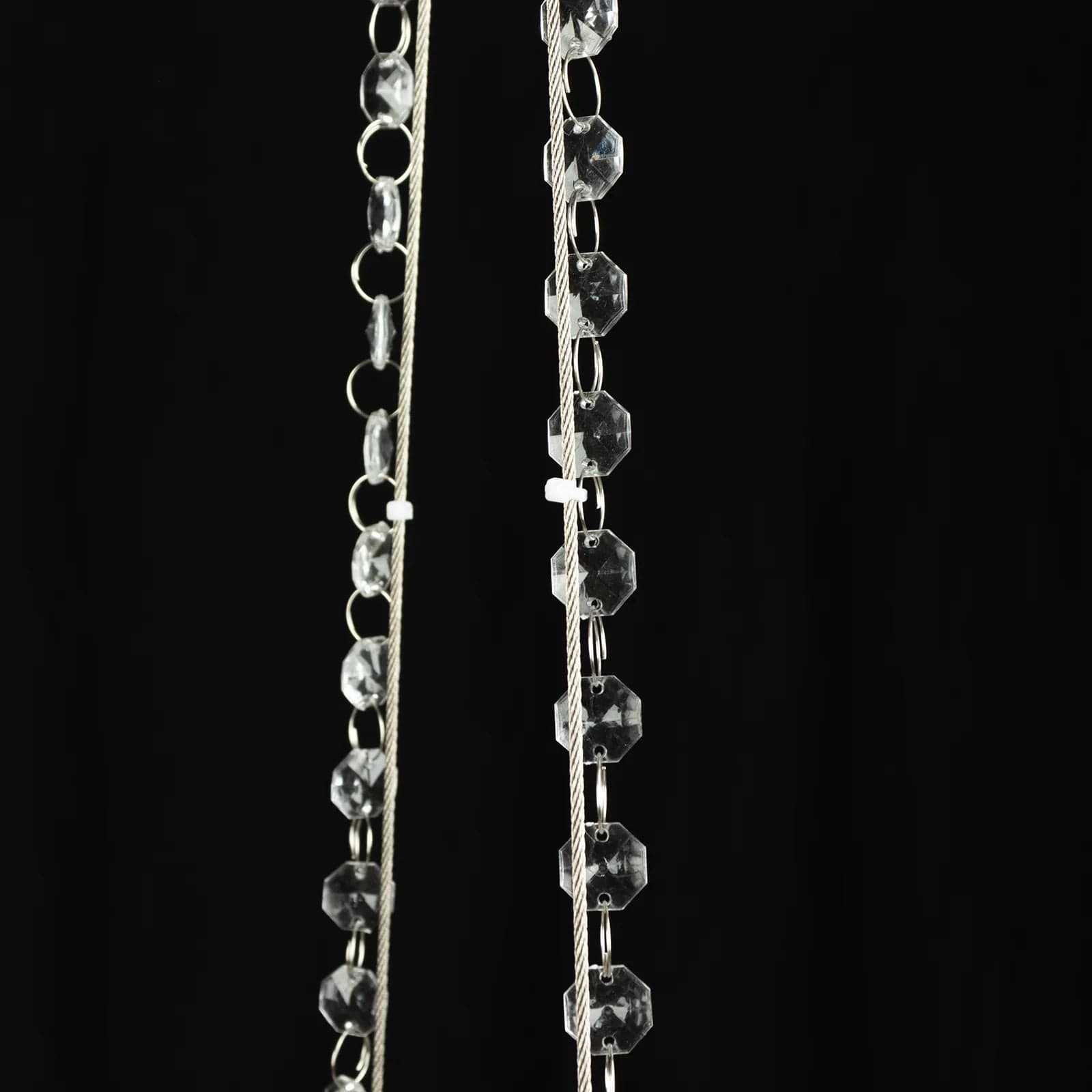 25 in Round Acrylic Hanging Crystal Chandelier Cake Stand