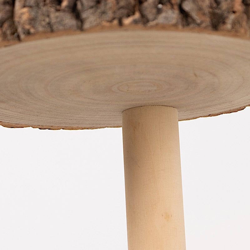 29 in tall 4 Tier Natural Rustic Wooden Cupcake Tower Stand