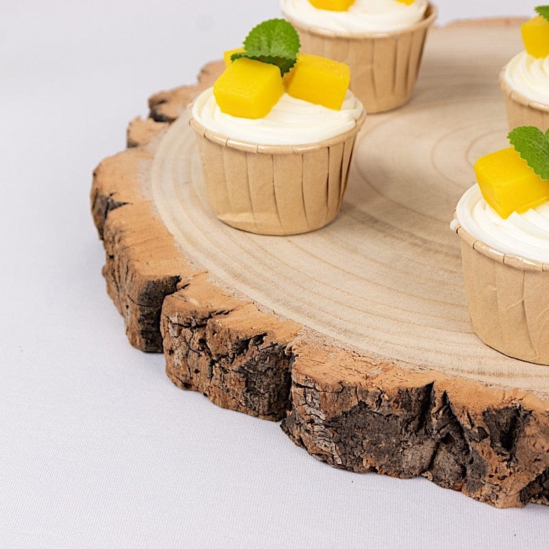 29 in tall 4 Tier Natural Rustic Wooden Cupcake Tower Stand