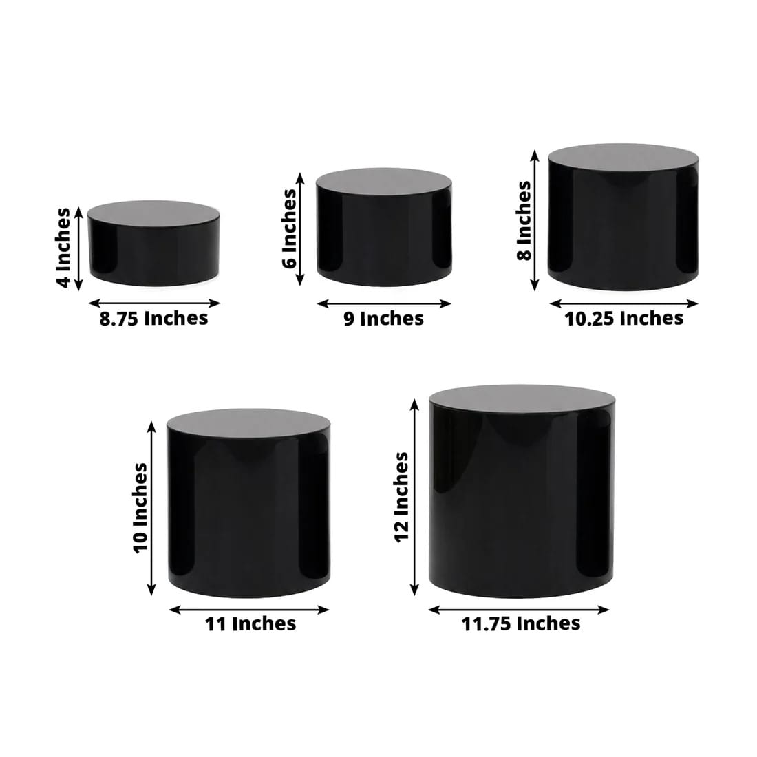 5 Round Acrylic Cake Stand Display Box Pedestal Riser