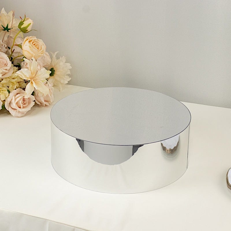 Clear Round Acrylic Cake Stand Display Box Pedestal Riser