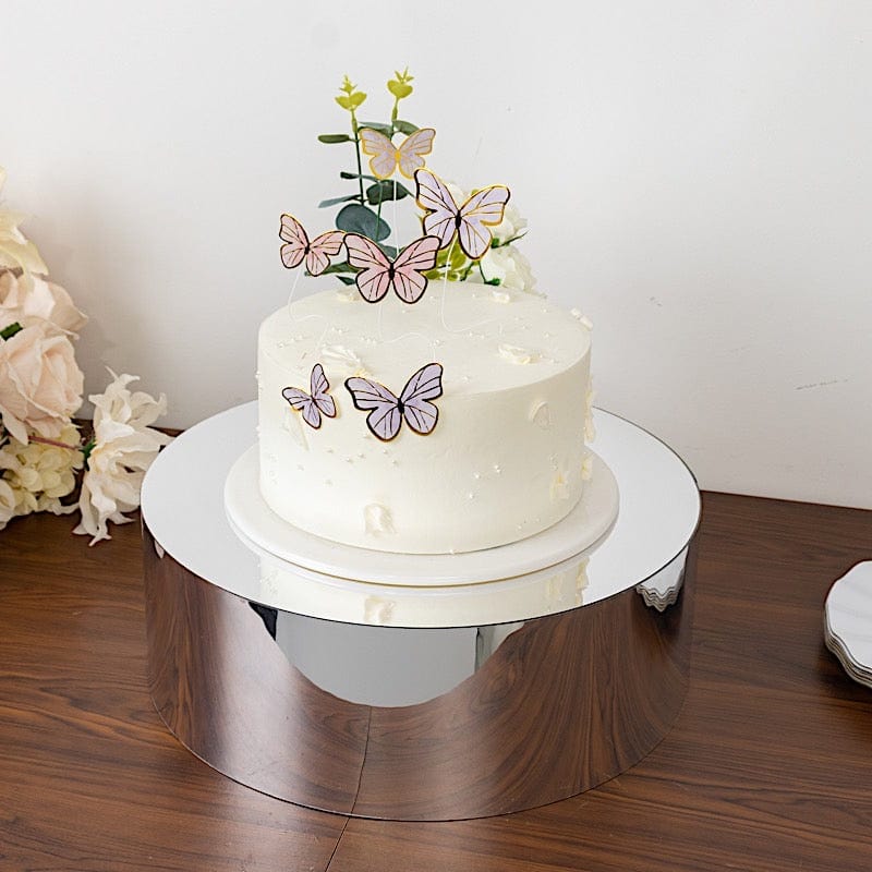 Clear Round Acrylic Cake Stand Display Box Pedestal Riser