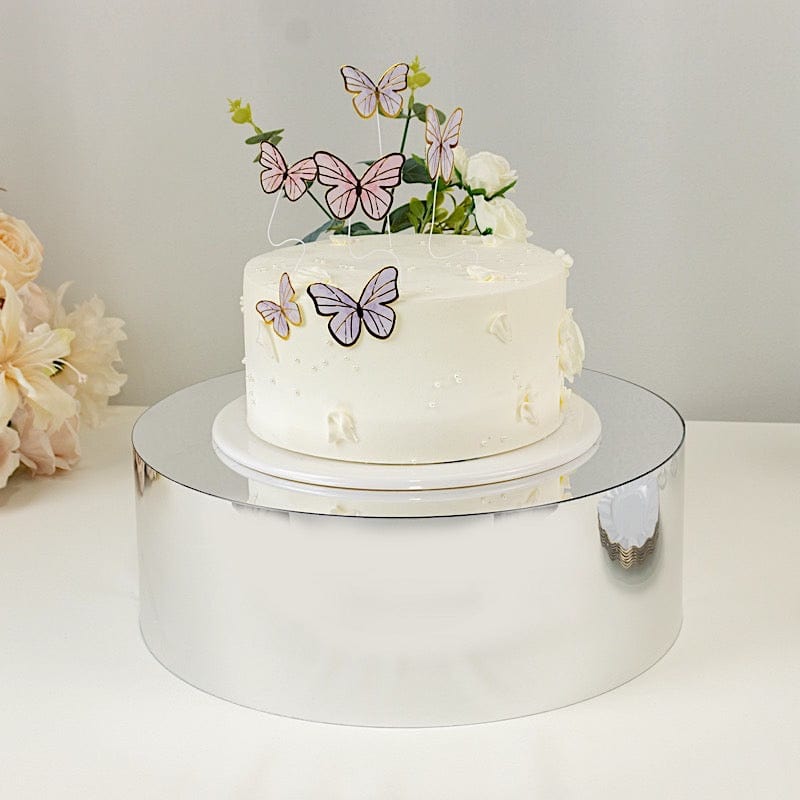 Clear Round Acrylic Cake Stand Display Box Pedestal Riser