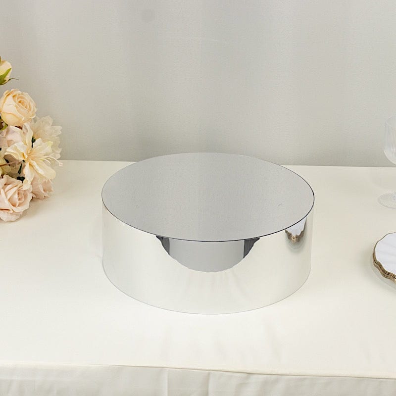 Clear Round Acrylic Cake Stand Display Box Pedestal Riser
