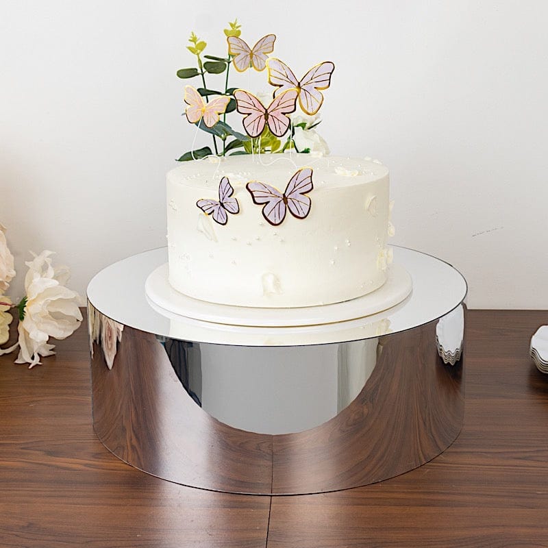Clear Round Acrylic Cake Stand Display Box Pedestal Riser