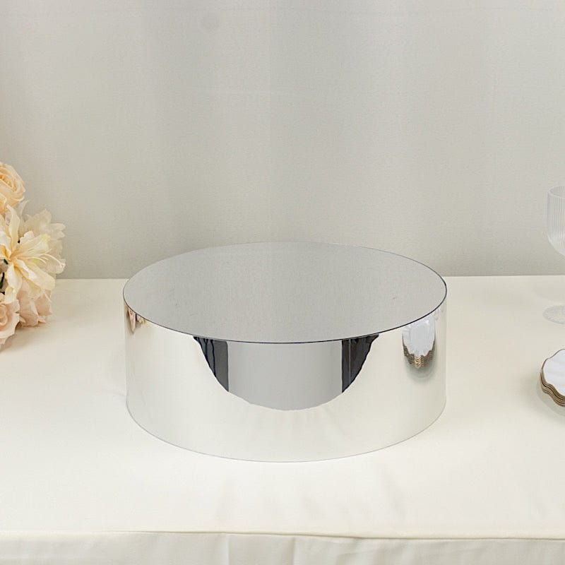Clear Round Acrylic Cake Stand Display Box Pedestal Riser