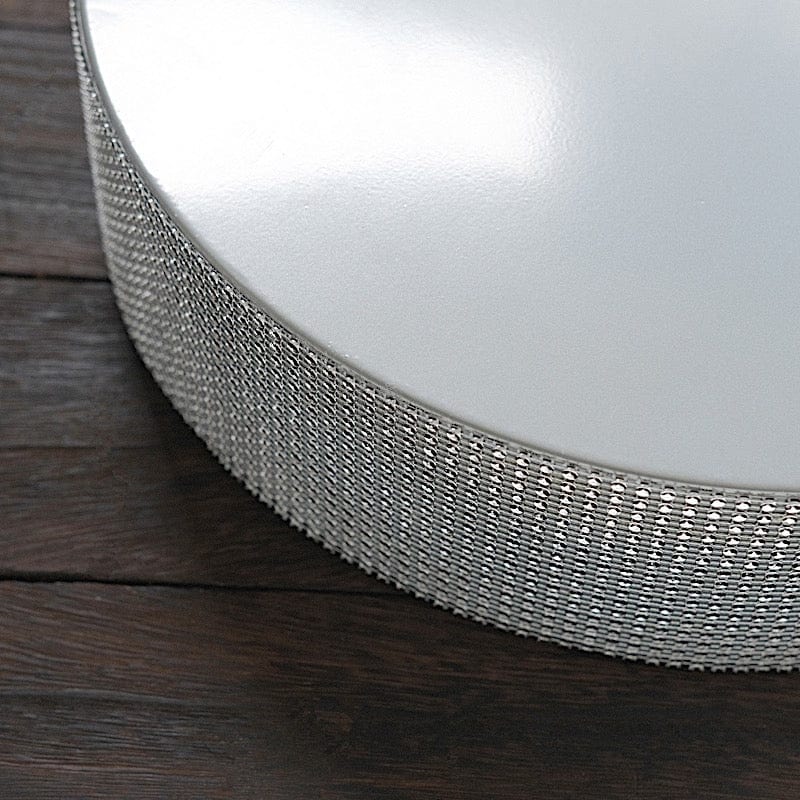 Round Metal Pedestal Cake Stand with Rhinestones