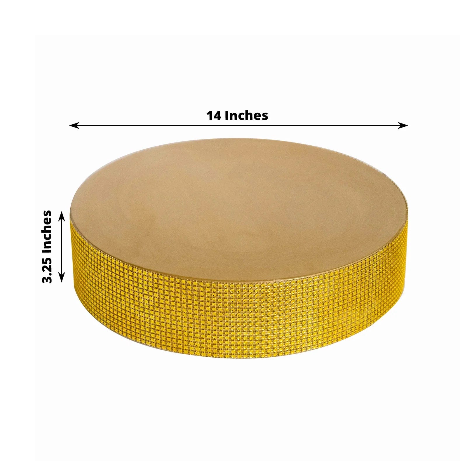 Round Metal Pedestal Cake Stand with Rhinestones