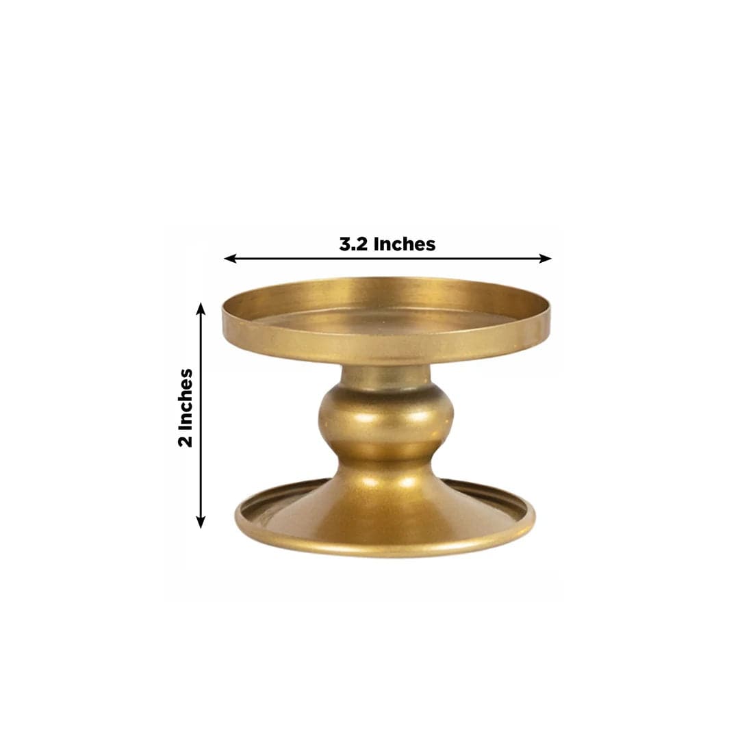 6 Reversible Metal Candle Holders Pillar and Taper Candlestick Stands