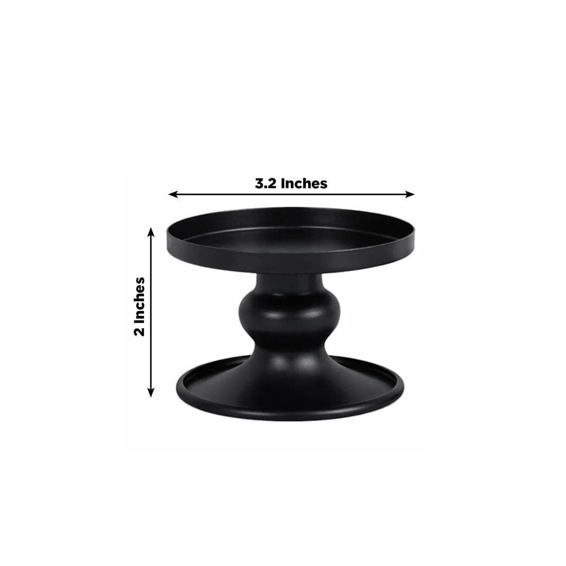 6 Reversible Metal Candle Holders Pillar and Taper Candlestick Stands