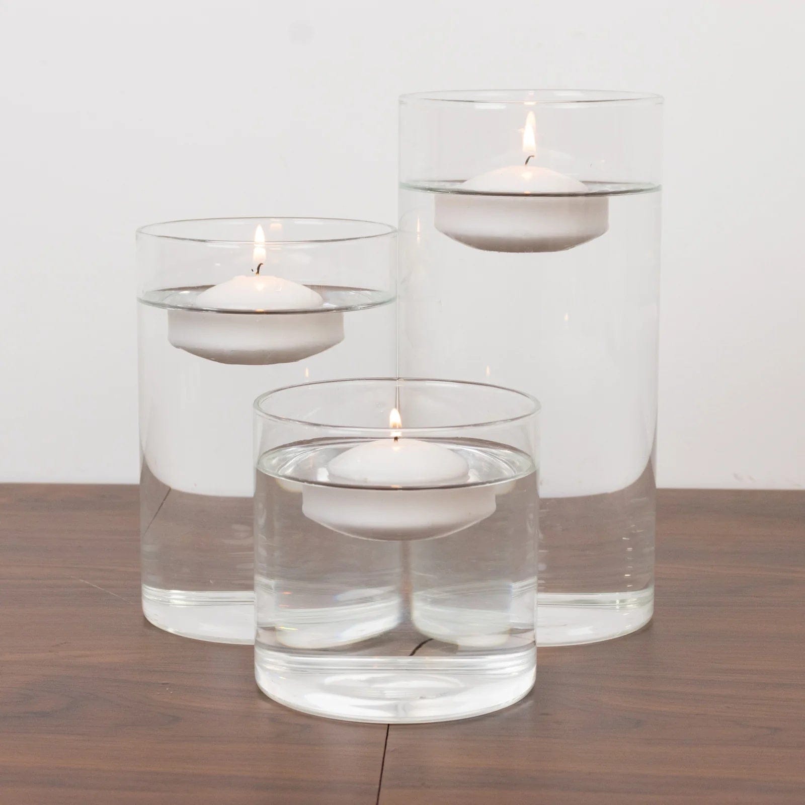 12 Dripless 2 in Unscented Wax Discs Floating Candles
